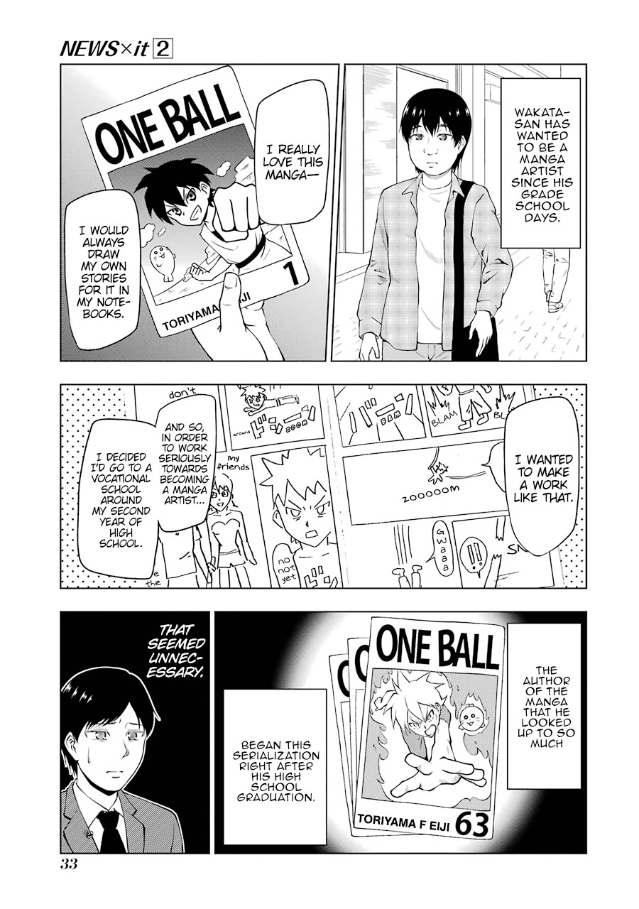 NEWS×it Chapter 18 page 3 - Chapter 18: The Young Man Aiming to Become a Manga Artist
