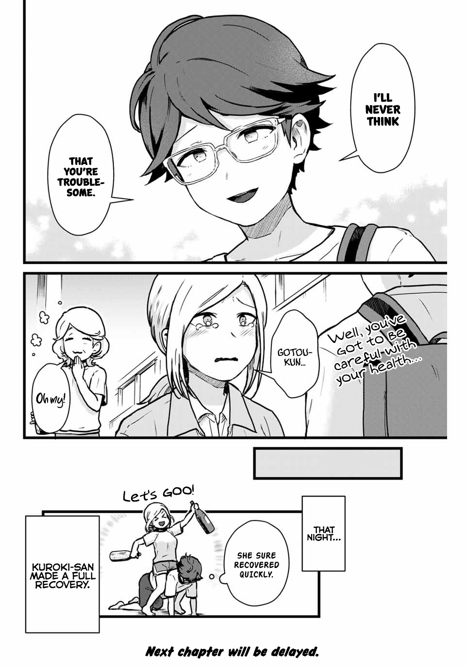 Next door Kuroki-san is dangerous when she drinks Chapter 14 page 15 - Chapter 14: Kuroki-san is an Airhead OL
