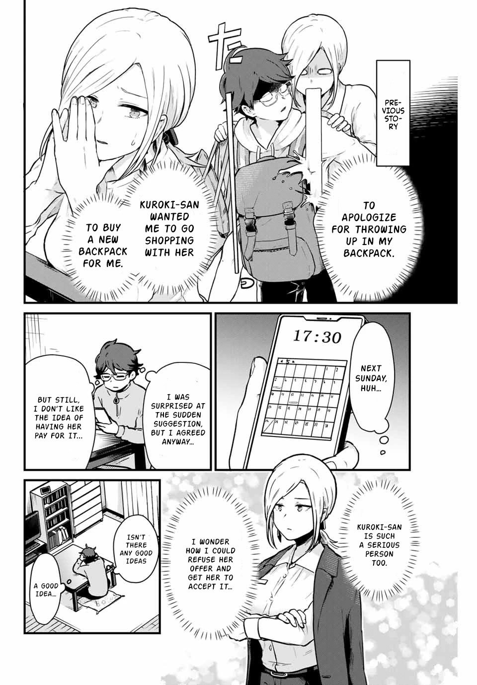 Next door Kuroki-san is dangerous when she drinks Chapter 5 page 3 - Chapter 5: Going out in sober