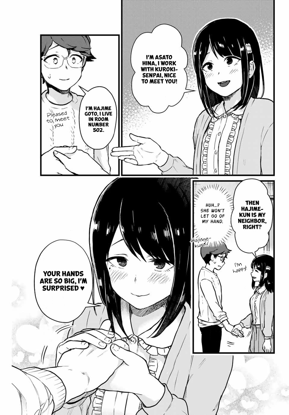 Next door Kuroki-san is dangerous when she drinks Chapter 7 page 8 - Chapter 7: The girl who stepped on a mine
