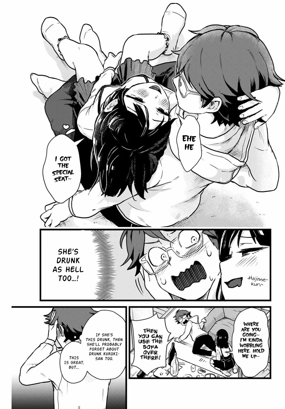 Next door Kuroki-san is dangerous when she drinks Chapter 8 page 12 - Chapter 8: Never get drunk at welcome parties