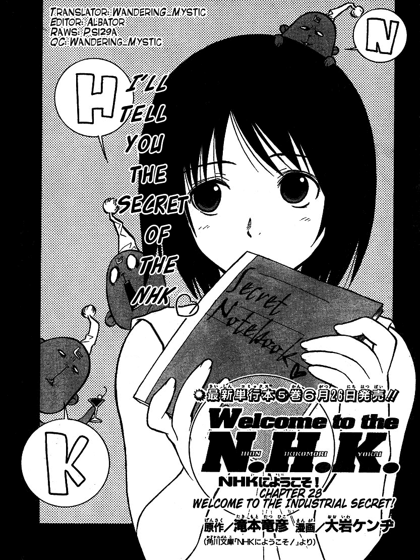 NHK ni Youkoso! Chapter 28 page 3 - Chapter 28: Welcome to the Industrial Secret!