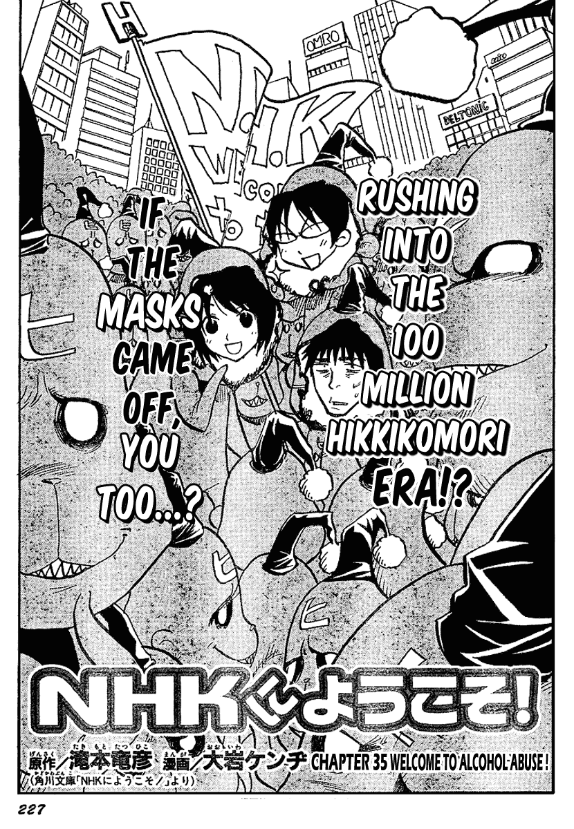 NHK ni Youkoso! Chapter 35 page 1 - Chapter 35: Welcome to Alcohol Abuse!