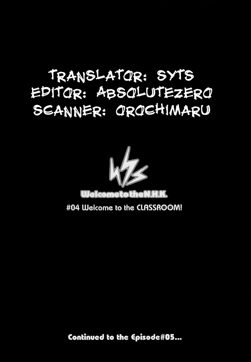 NHK ni Youkoso! Chapter 4 page 33 - Chapter 4: Welcome to the Classroom!