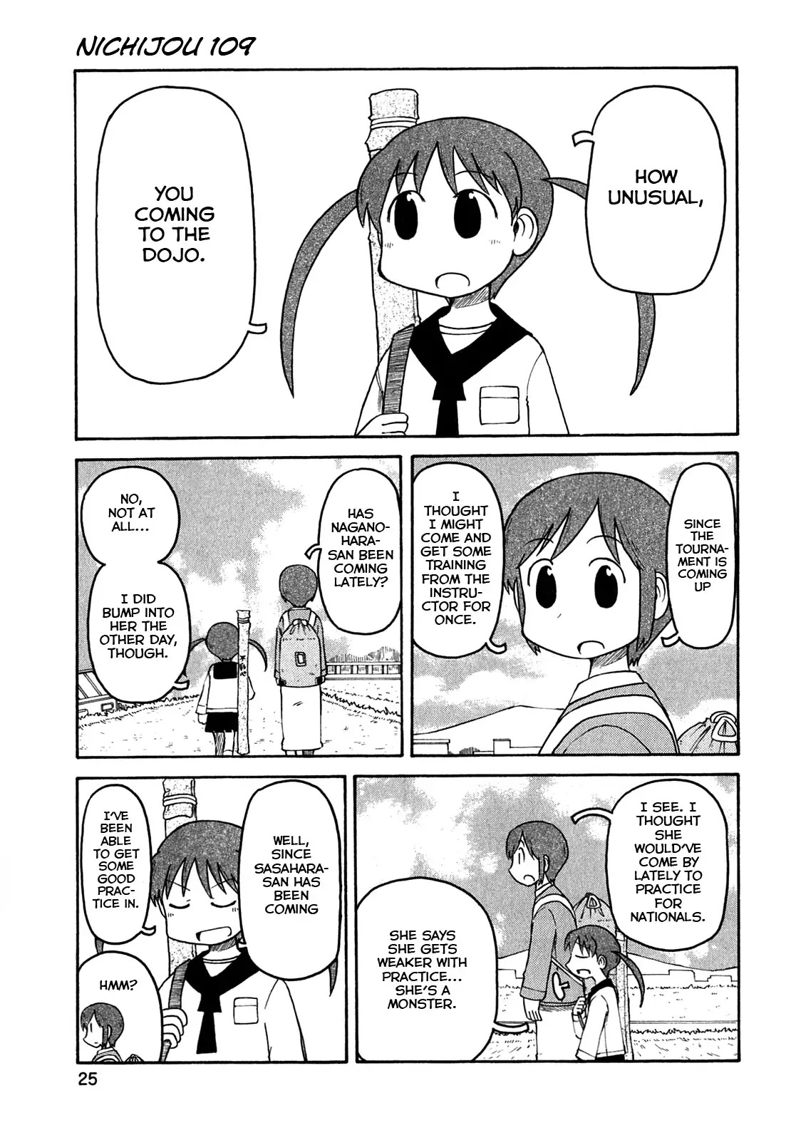 Nichijou Chapter 109 page 1 - Chapter 109