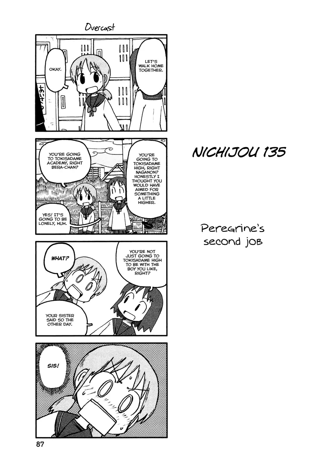 Nichijou Chapter 135 page 1 - Chapter 135