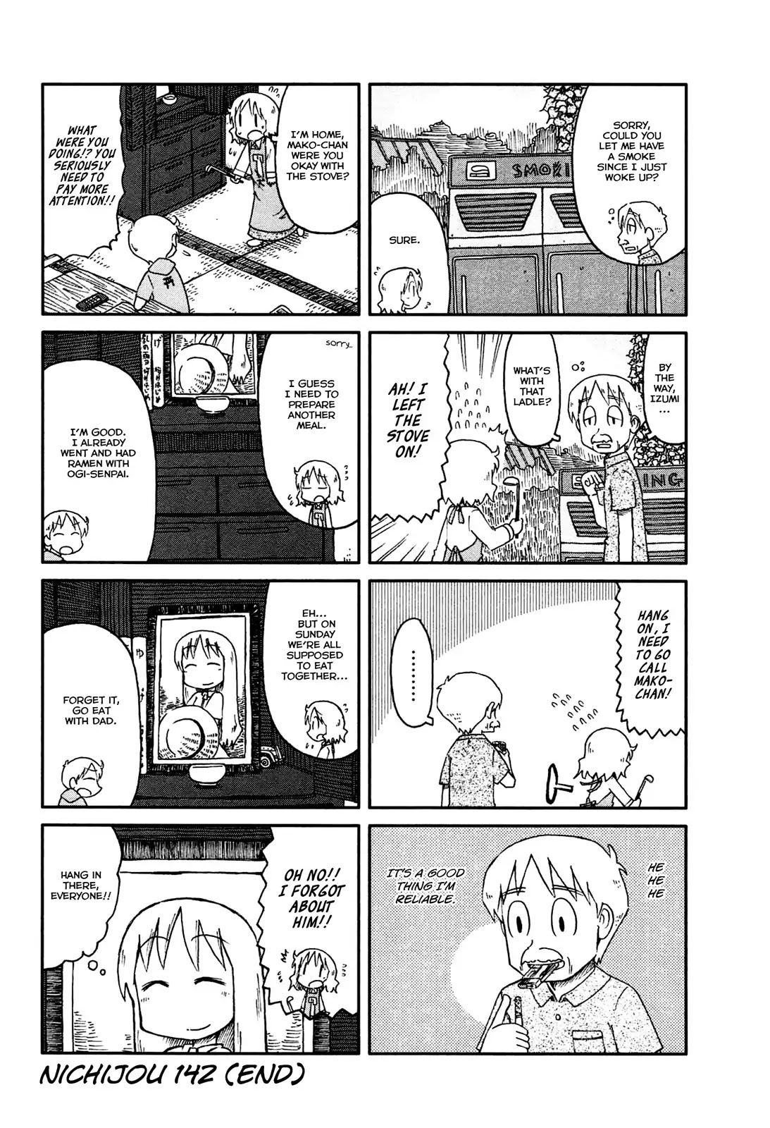 Nichijou Chapter 142 page 4 - Chapter 142