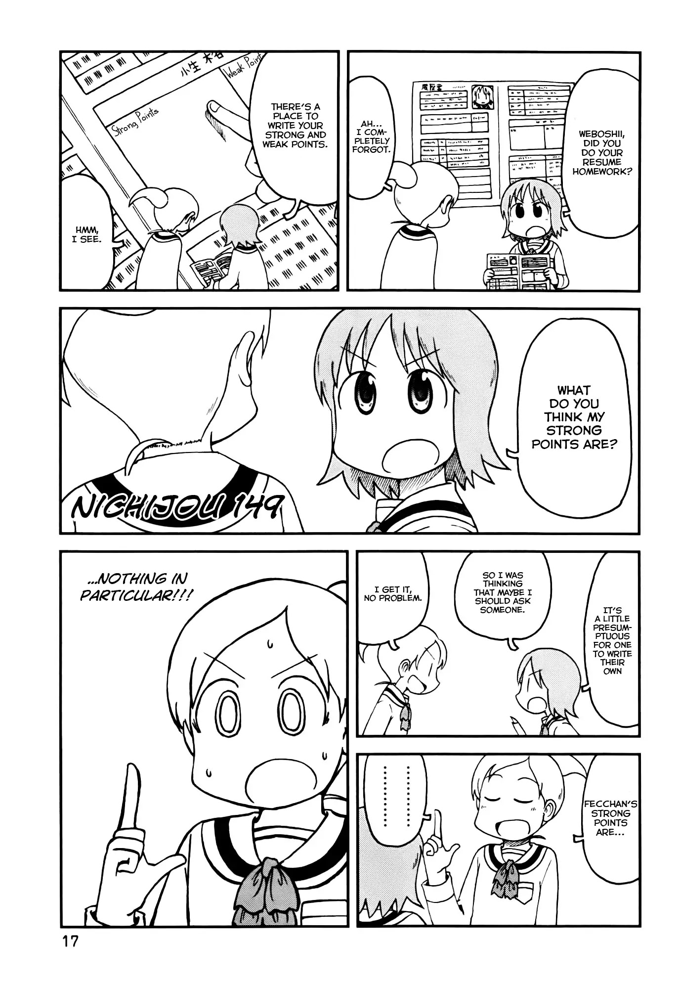 Nichijou Chapter 149 page 1 - Chapter 149