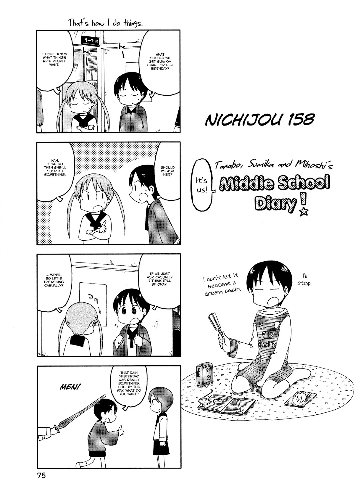 Nichijou Chapter 158 page 1 - Chapter 158