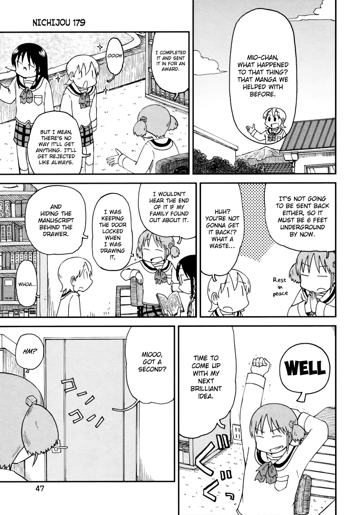 Nichijou Chapter 179 page 1 - Chapter 179