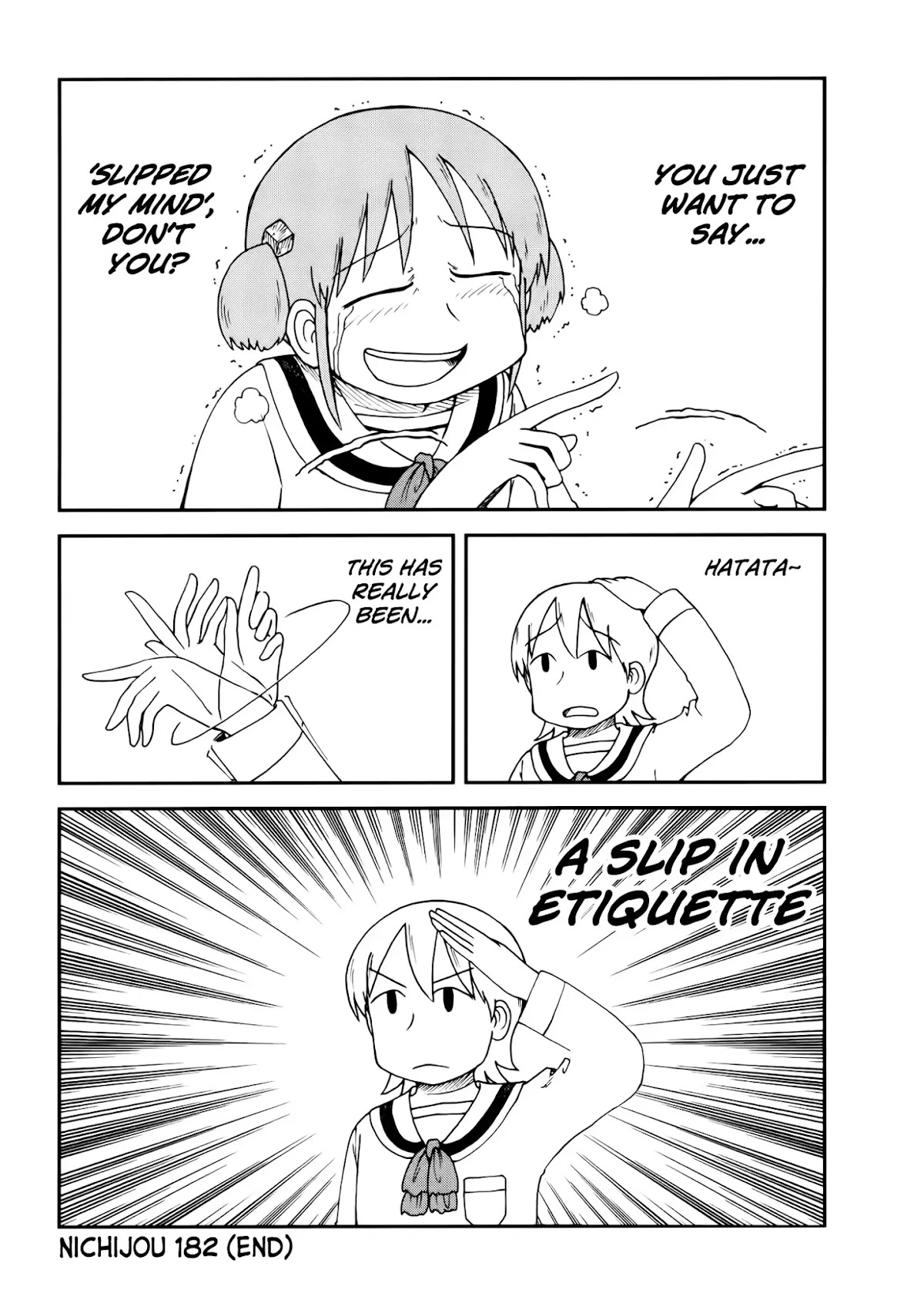 Nichijou Chapter 182 page 4 - Chapter 182