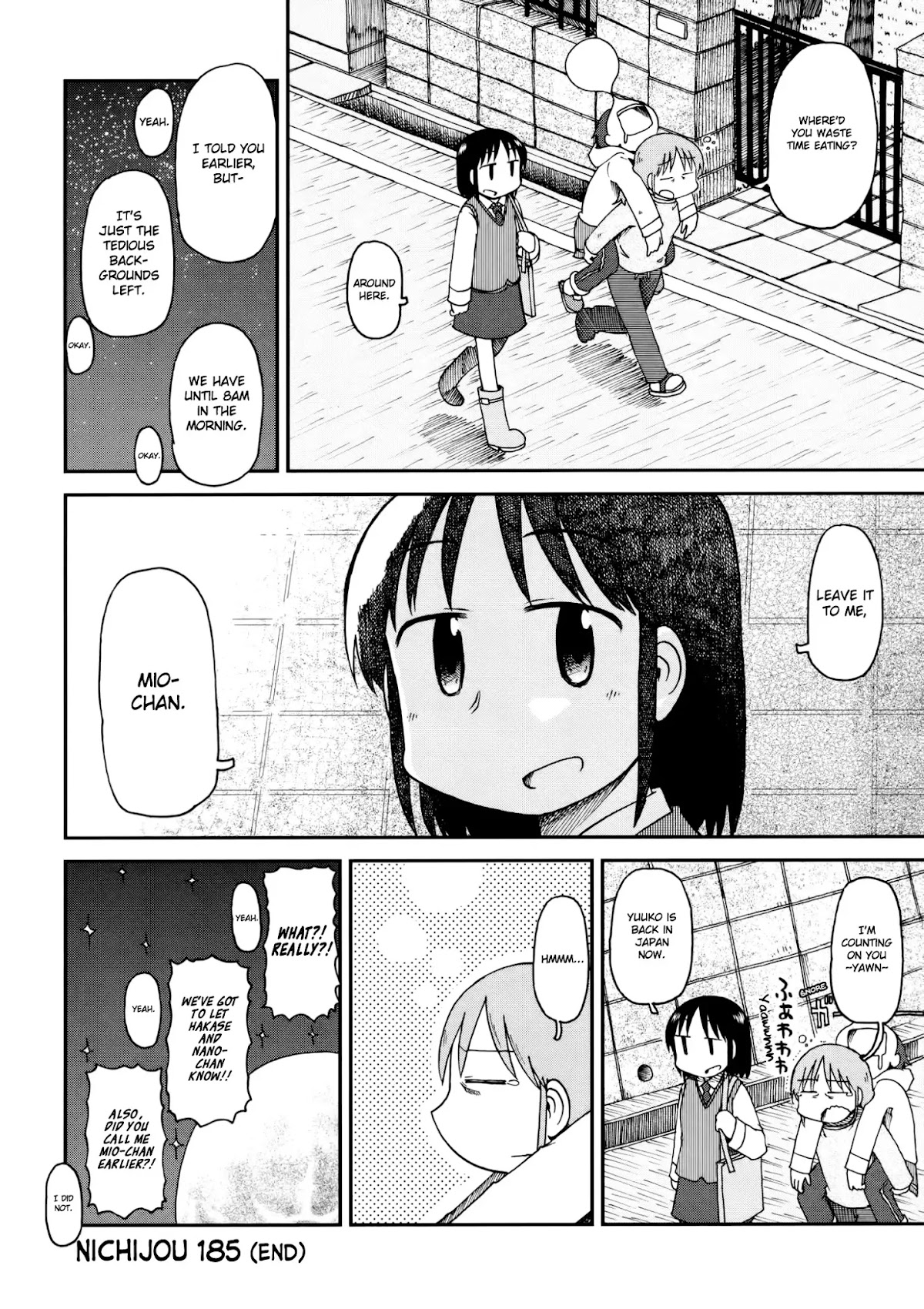 Nichijou Chapter 185 page 6 - Chapter 185