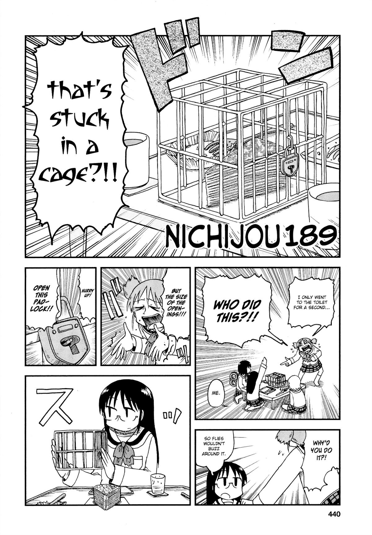 Nichijou Chapter 189 page 2 - Chapter 189: (mag release)