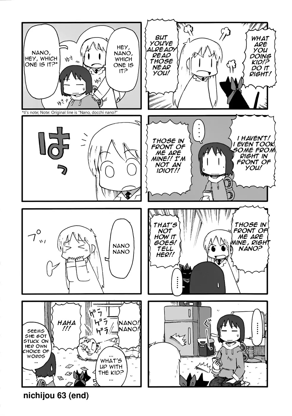 Nichijou Chapter 63 page 4 - Chapter 63