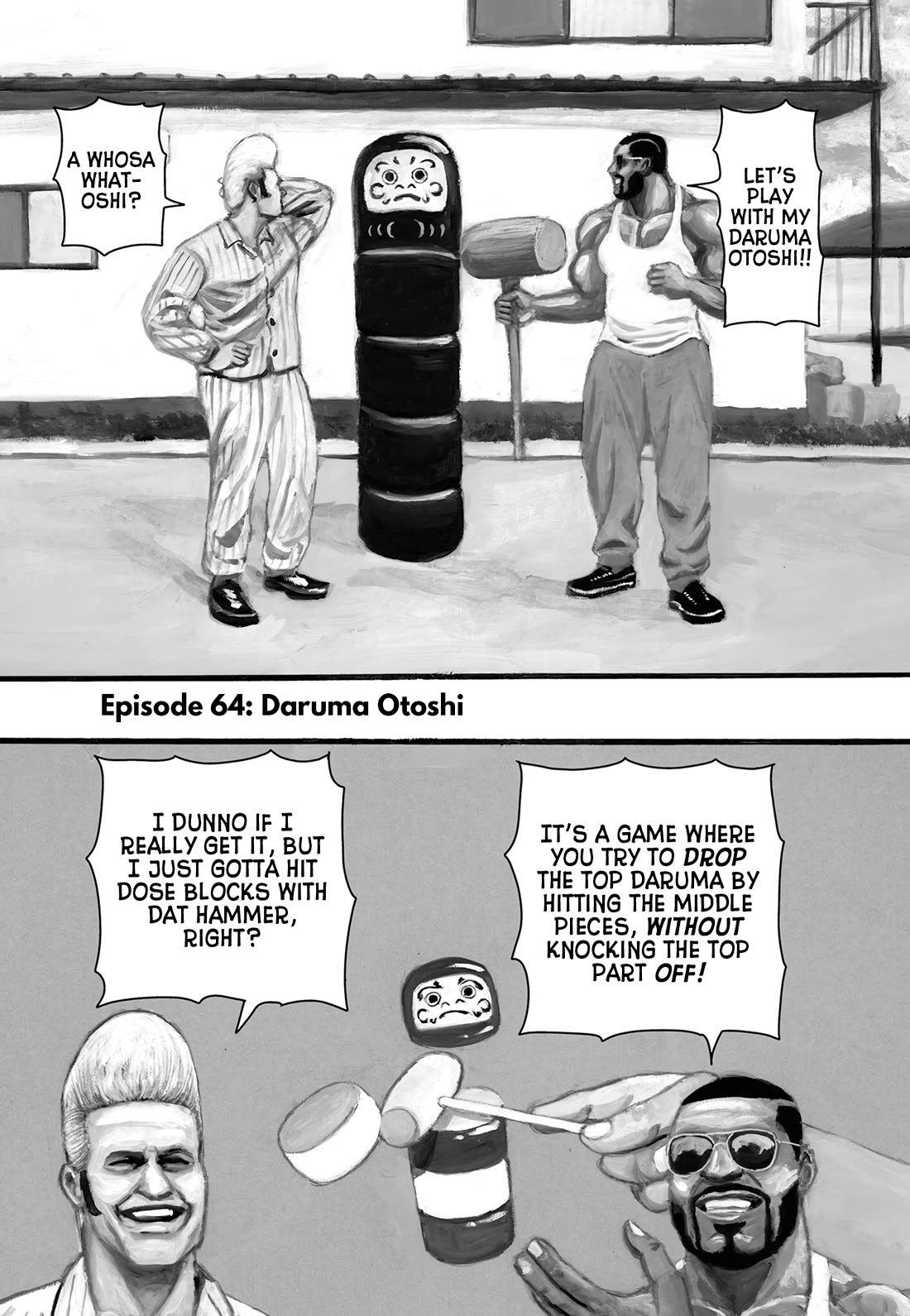 Nick & Lever Chapter 64 page 1 - Chapter 64: Daruma Otoshi