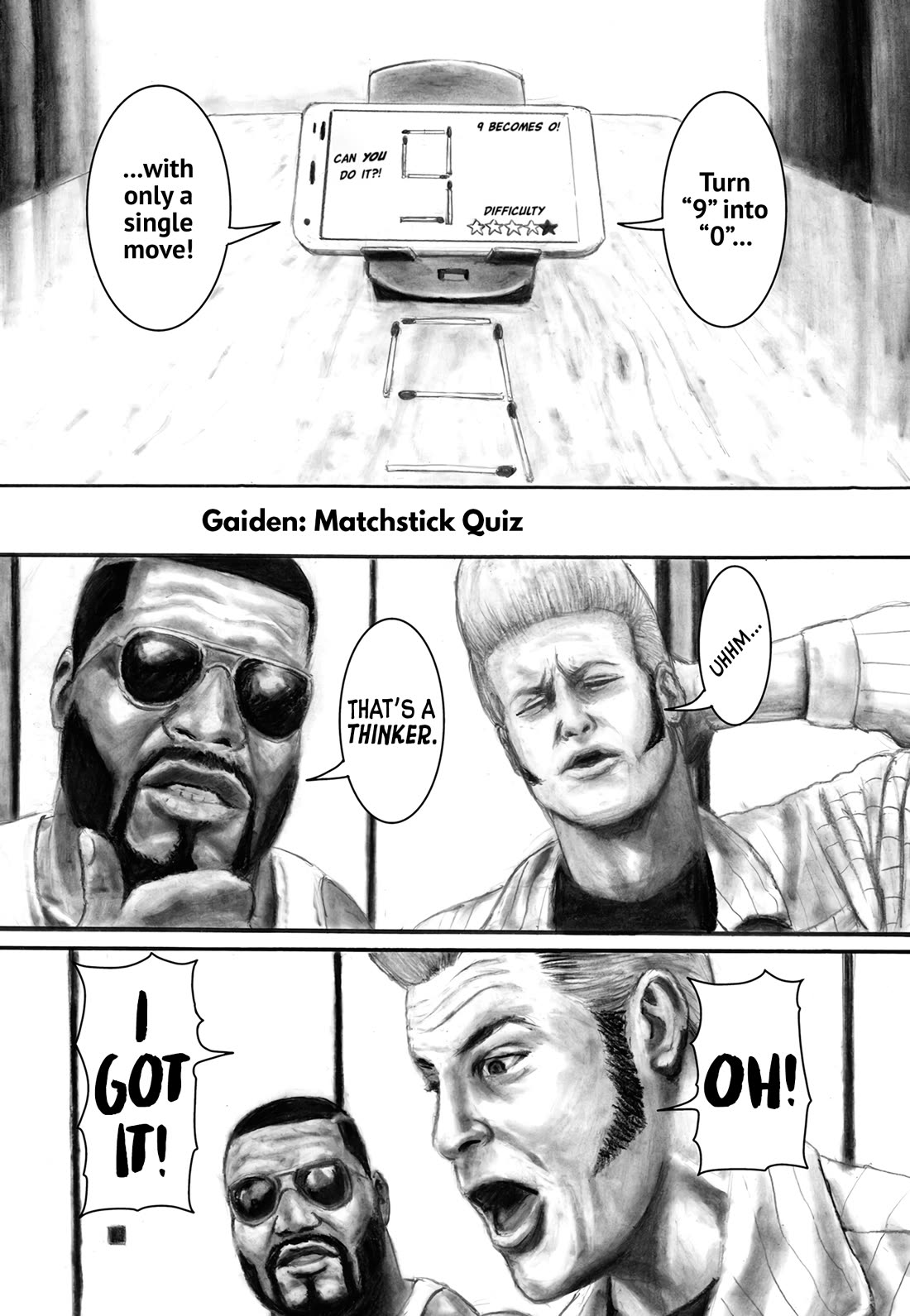 Nick & Lever Chapter 77.5 page 1 - Chapter 77.5: Matchstick Quiz