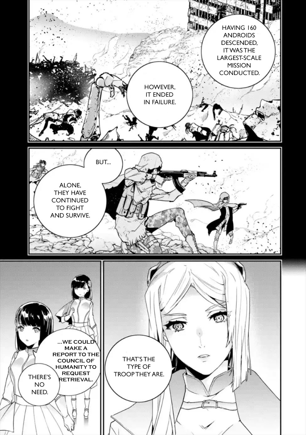 Nier Automata: YoRHa Shinjuwan Kouka Sakusen Kiroku Chapter 3 page 22 - Chapter 3