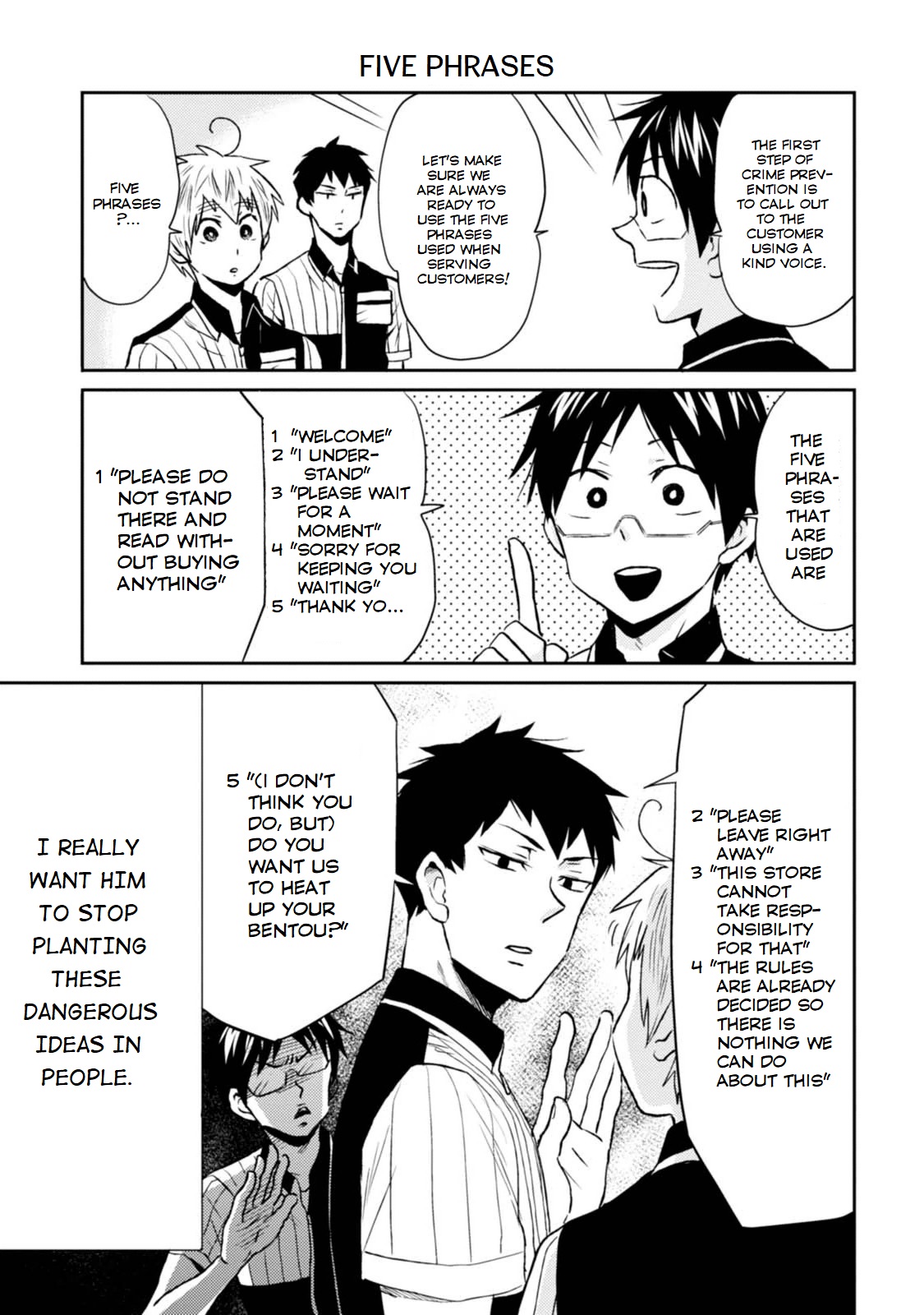 Nietzsche-sensei - Konbini ni, Satori Sedai no Shinjin ga Maiorita Chapter 13 page 7 - Chapter 13: Crime Prevention Week