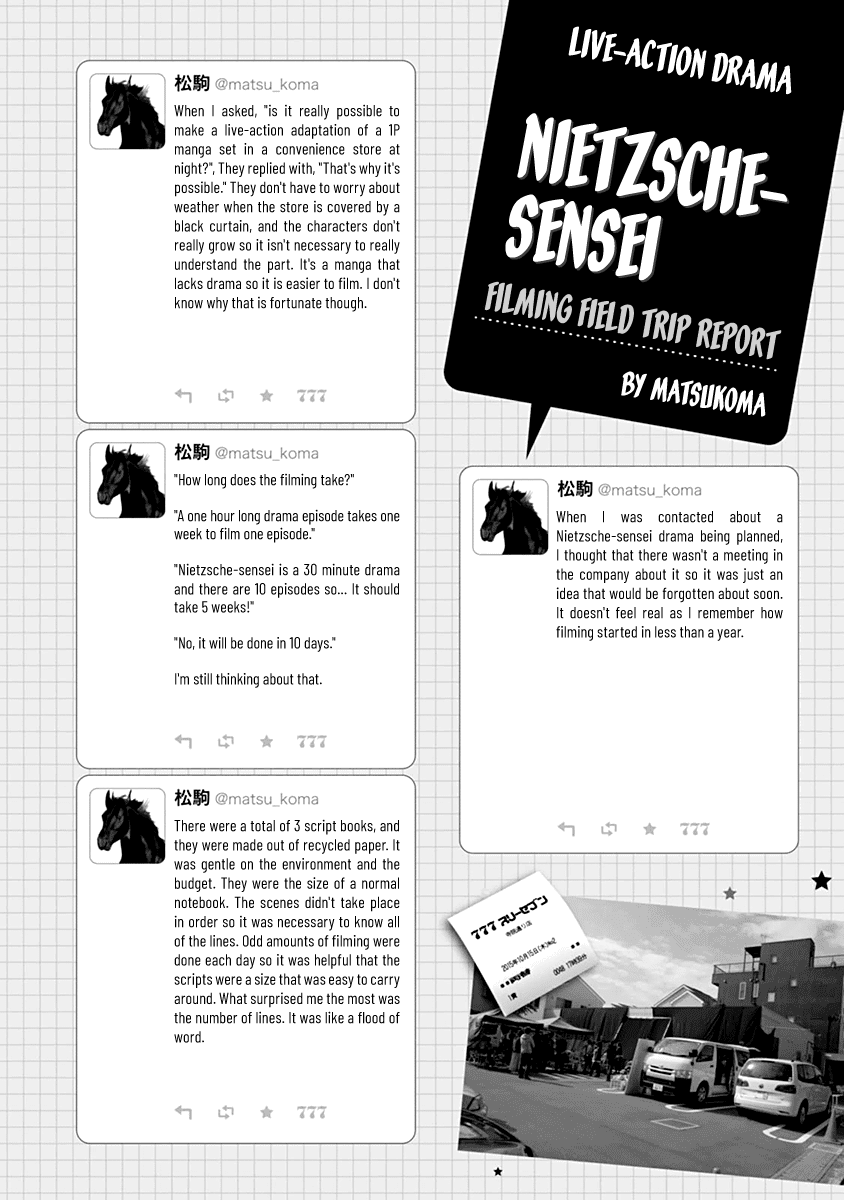 Nietzsche-sensei - Konbini ni, Satori Sedai no Shinjin ga Maiorita Chapter 29.5 page 6 - Chapter 29.5