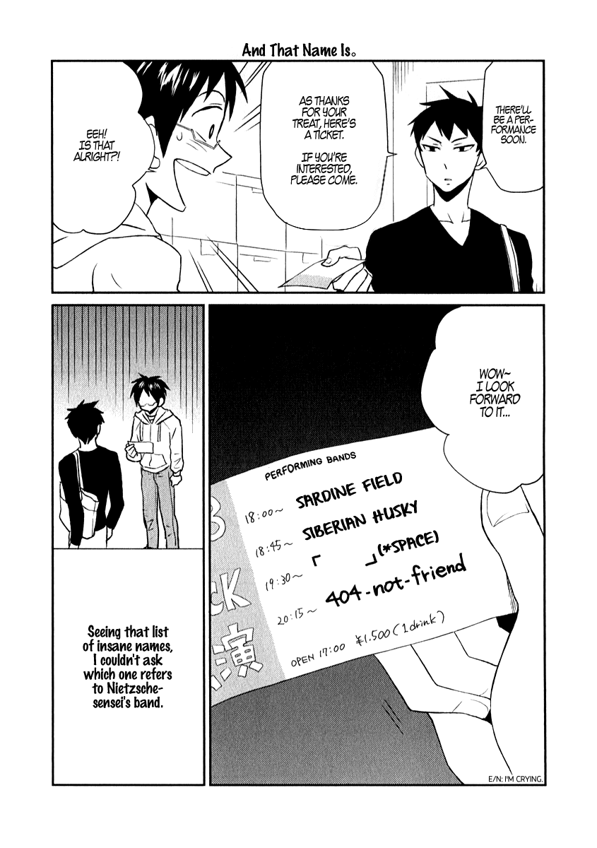 Nietzsche-sensei - Konbini ni, Satori Sedai no Shinjin ga Maiorita Chapter 4 page 10 - Chapter 4: Activities Outside of Work