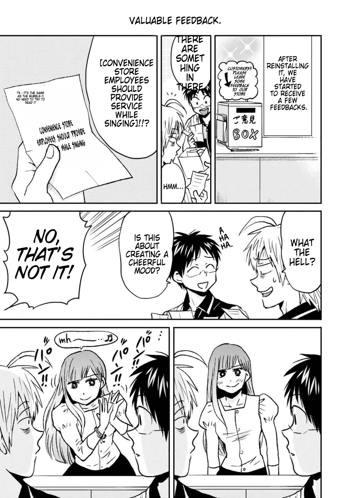 Nietzsche-sensei - Konbini ni, Satori Sedai no Shinjin ga Maiorita Chapter 44 page 19 - Chapter 44: Between Gratitude and Service