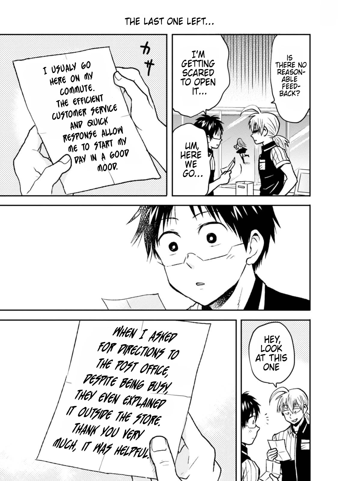 Nietzsche-sensei - Konbini ni, Satori Sedai no Shinjin ga Maiorita Chapter 44 page 21 - Chapter 44: Between Gratitude and Service