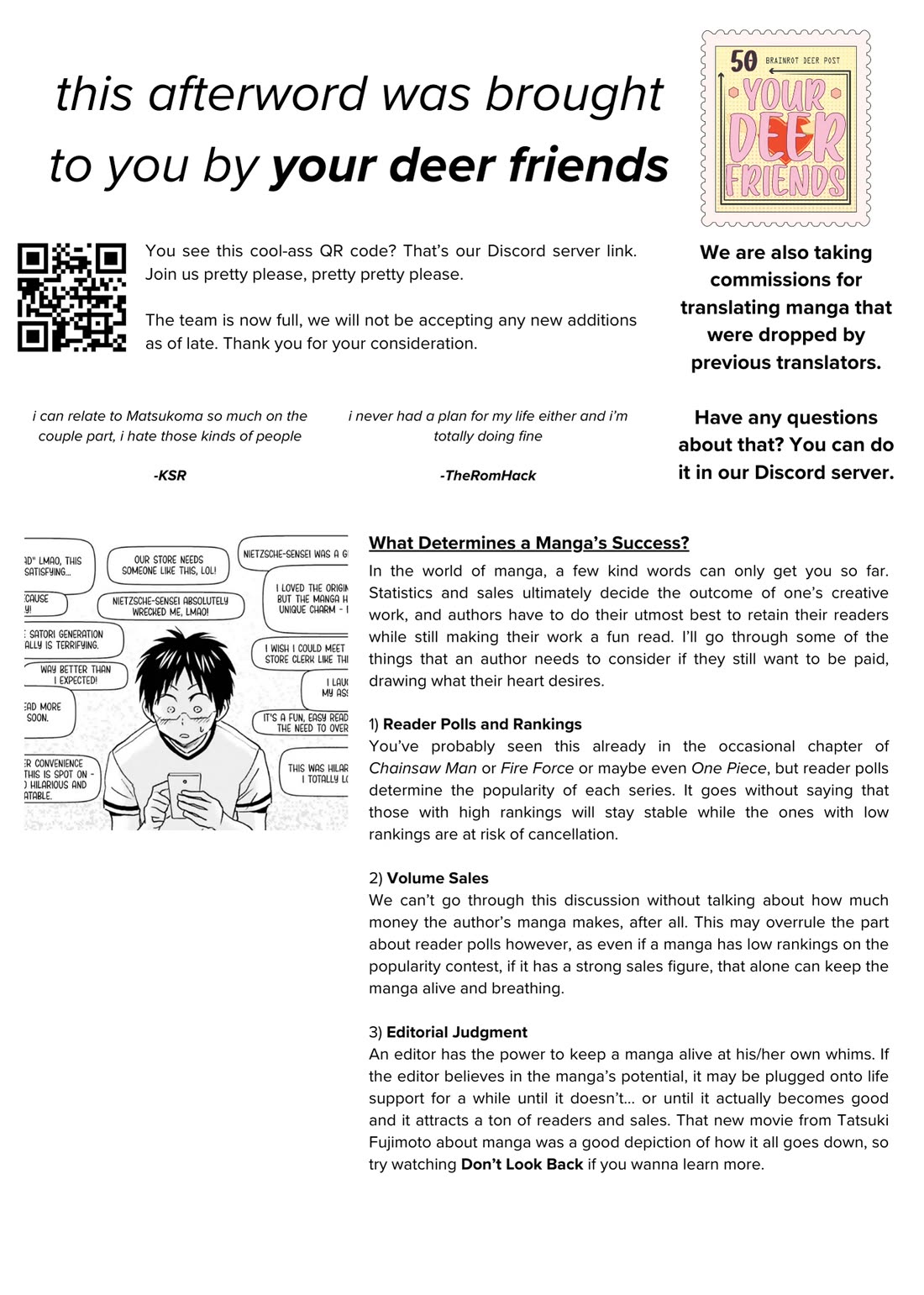 Nietzsche-sensei - Konbini ni, Satori Sedai no Shinjin ga Maiorita Chapter 64 page 34 - Chapter 64: The Bell Tolls For The Start of the Serialization