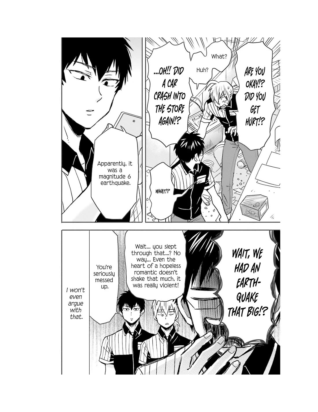 Nietzsche-sensei - Konbini ni, Satori Sedai no Shinjin ga Maiorita Chapter 65 page 18 - Chapter 65: Disaster and the Convenience Store