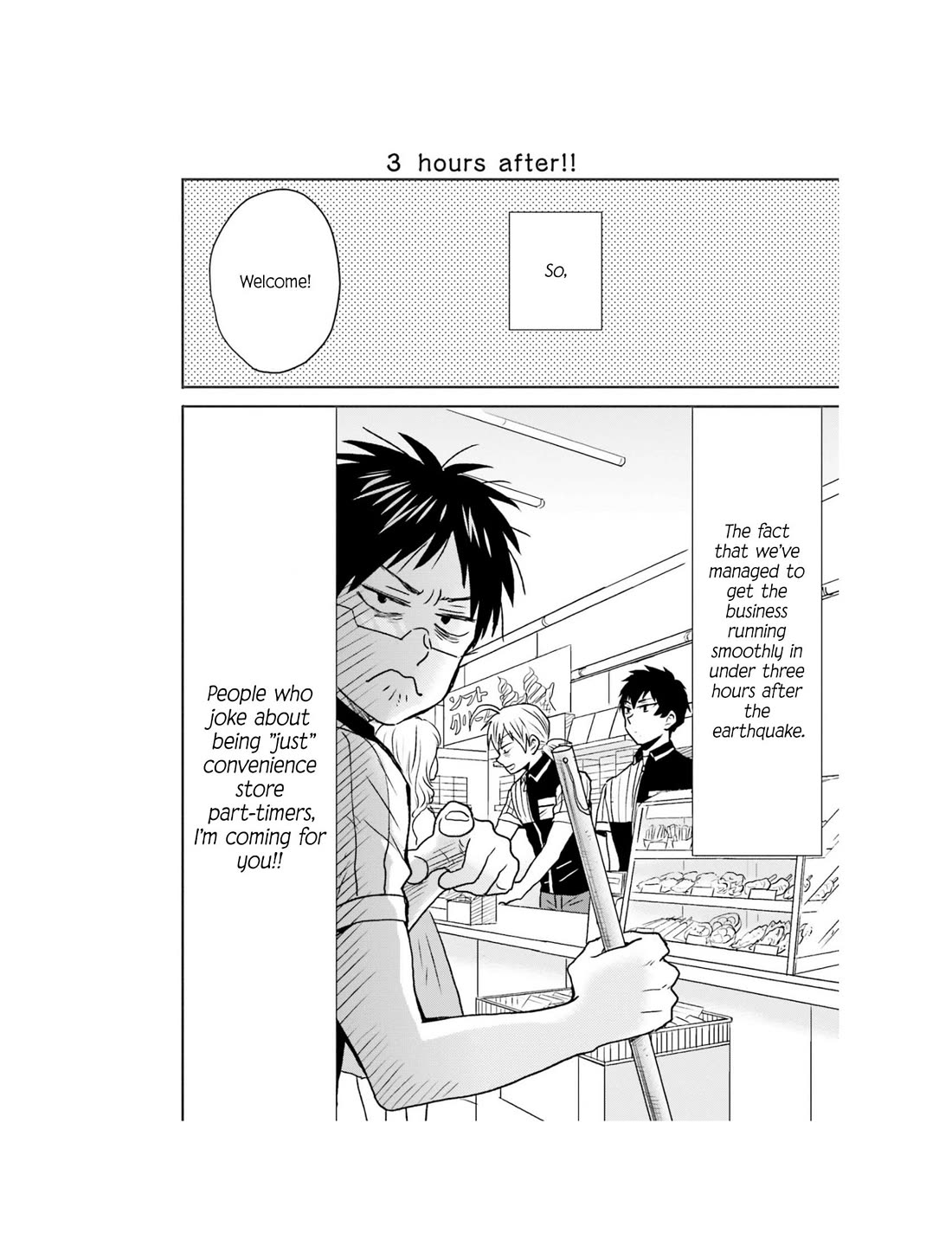 Nietzsche-sensei - Konbini ni, Satori Sedai no Shinjin ga Maiorita Chapter 65 page 22 - Chapter 65: Disaster and the Convenience Store