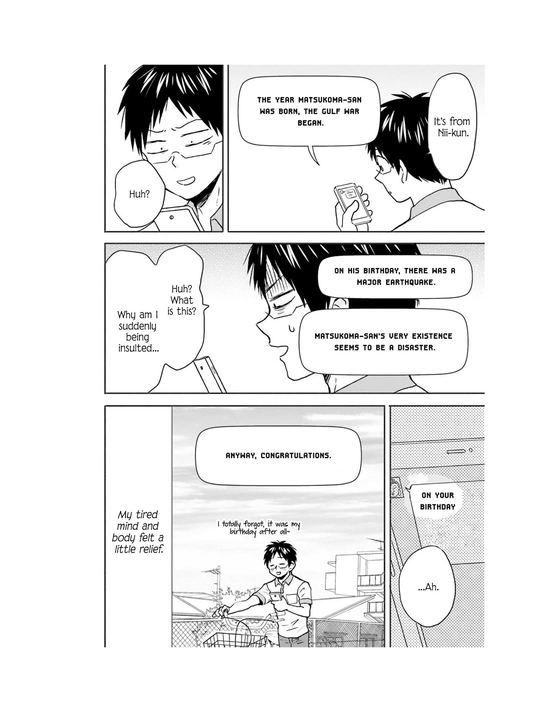 Nietzsche-sensei - Konbini ni, Satori Sedai no Shinjin ga Maiorita Chapter 65 page 32 - Chapter 65: Disaster and the Convenience Store