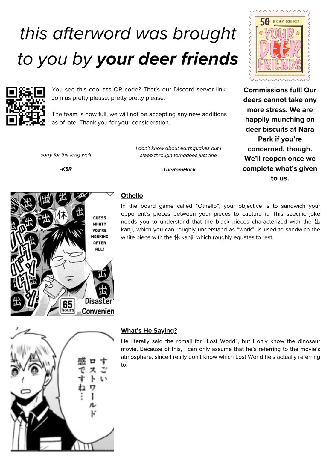 Nietzsche-sensei - Konbini ni, Satori Sedai no Shinjin ga Maiorita Chapter 65 page 35 - Chapter 65: Disaster and the Convenience Store