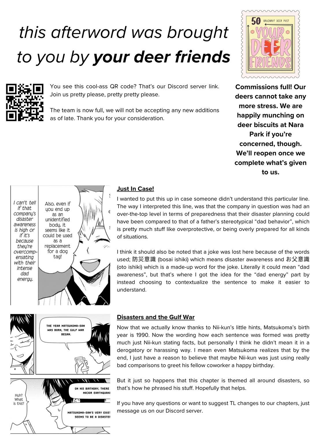 Nietzsche-sensei - Konbini ni, Satori Sedai no Shinjin ga Maiorita Chapter 65 page 36 - Chapter 65: Disaster and the Convenience Store