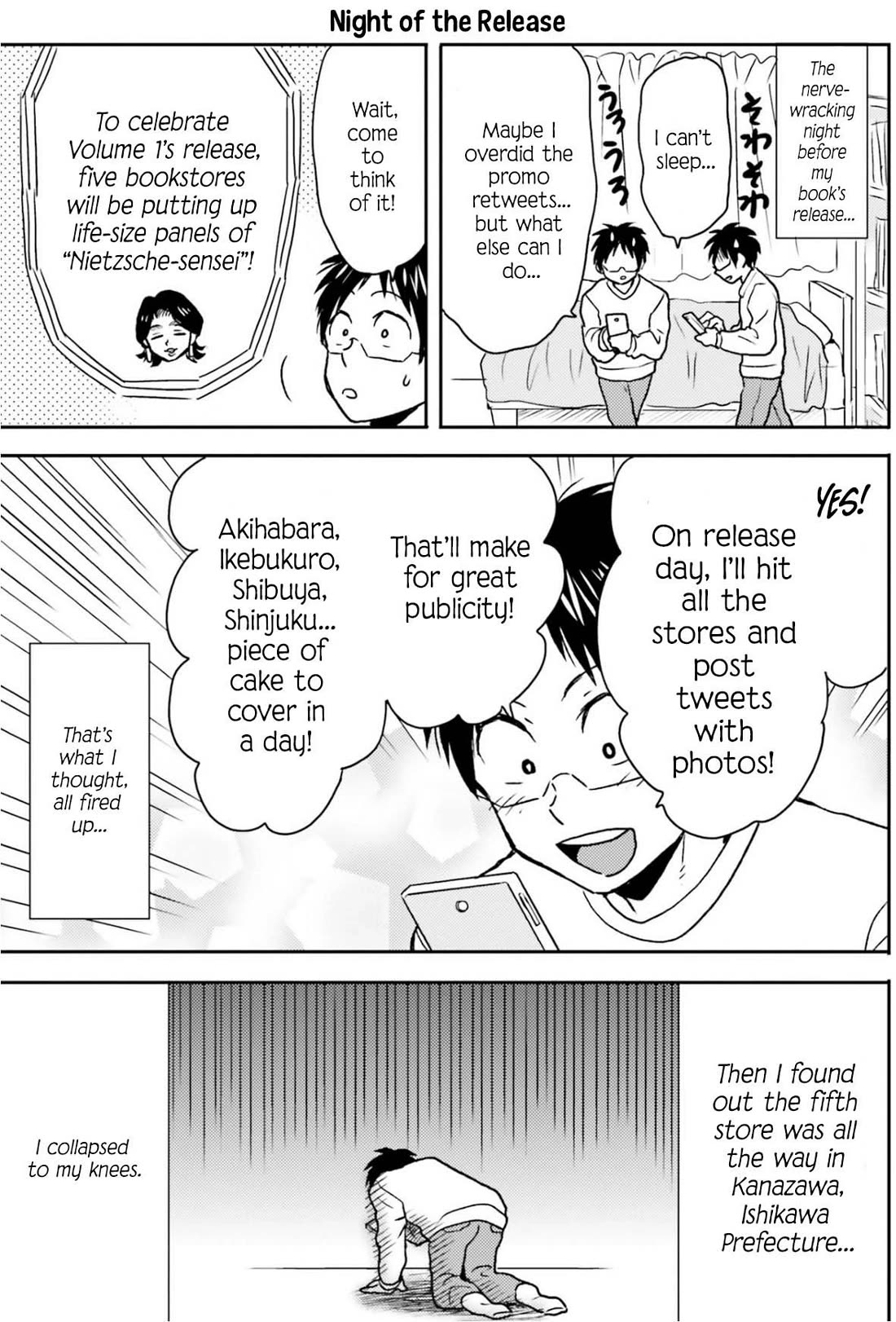 Nietzsche-sensei - Konbini ni, Satori Sedai no Shinjin ga Maiorita Chapter 68 page 14 - Chapter 68: Like A Fleeting Spring's Night Dream
