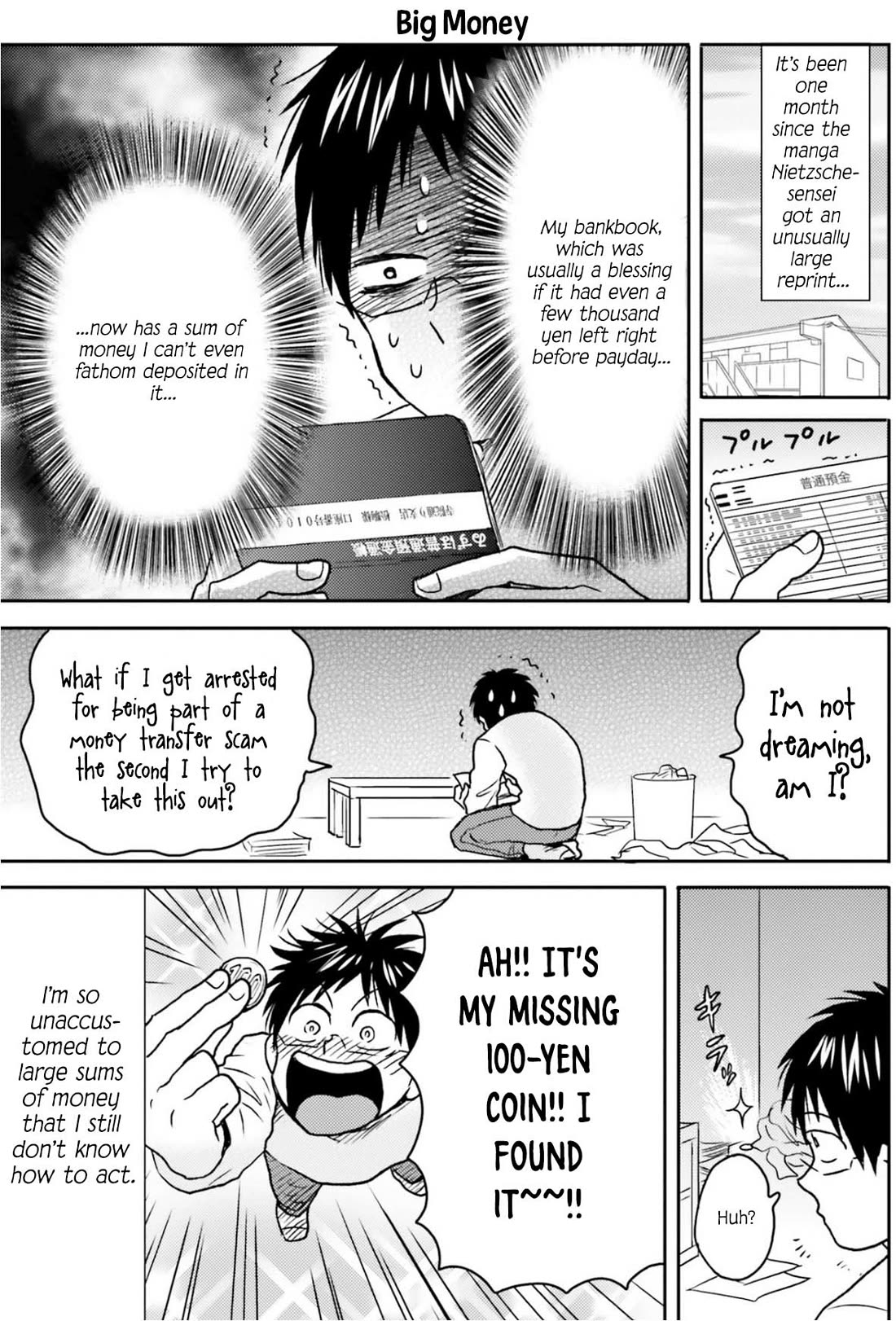 Nietzsche-sensei - Konbini ni, Satori Sedai no Shinjin ga Maiorita Chapter 70 page 6 - Chapter 70: Money Makes the World Go Round, From One Year to the Next