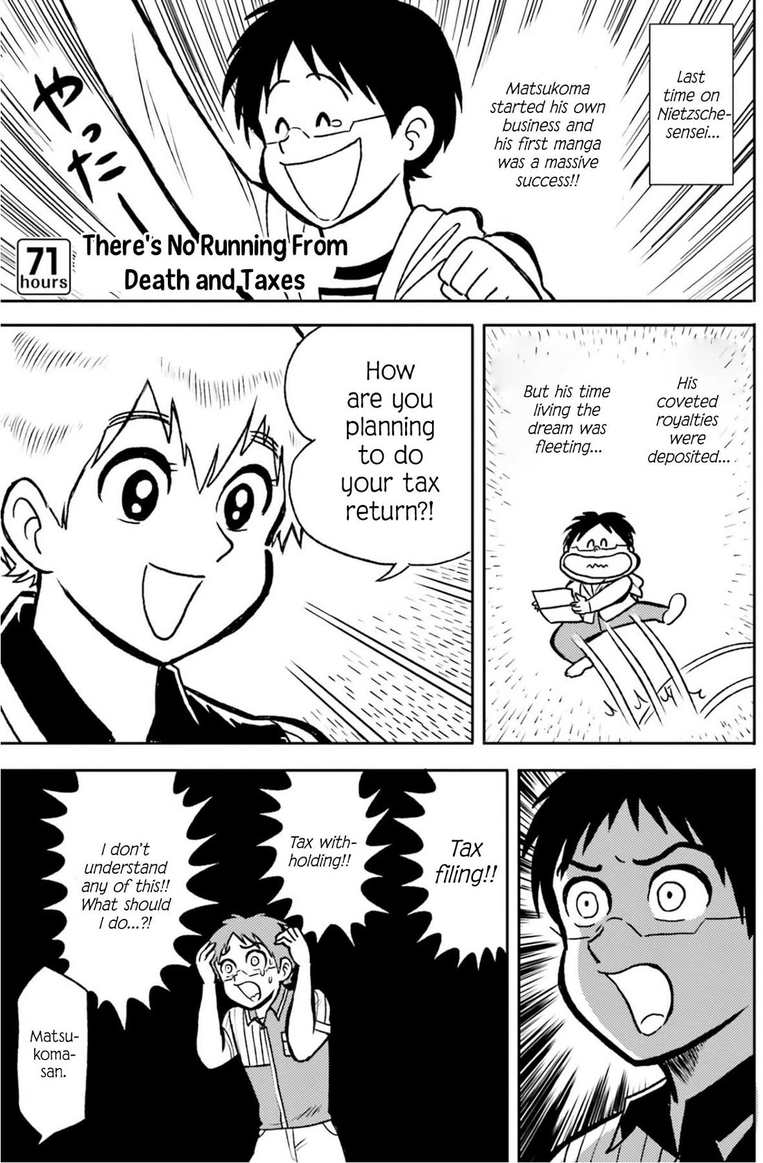 Nietzsche-sensei - Konbini ni, Satori Sedai no Shinjin ga Maiorita Chapter 71 page 11 - Chapter 71: There's No Running From Death and Taxes