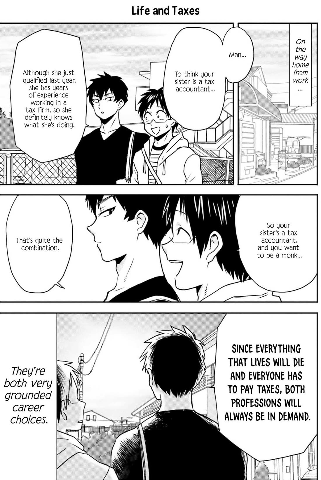 Nietzsche-sensei - Konbini ni, Satori Sedai no Shinjin ga Maiorita Chapter 71 page 13 - Chapter 71: There's No Running From Death and Taxes