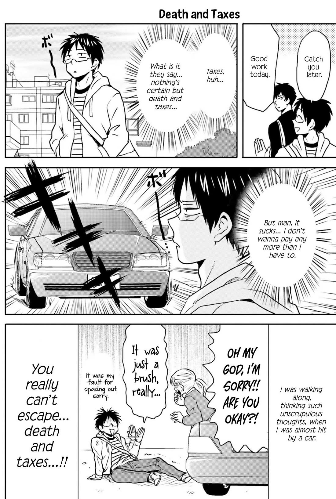Nietzsche-sensei - Konbini ni, Satori Sedai no Shinjin ga Maiorita Chapter 71 page 14 - Chapter 71: There's No Running From Death and Taxes