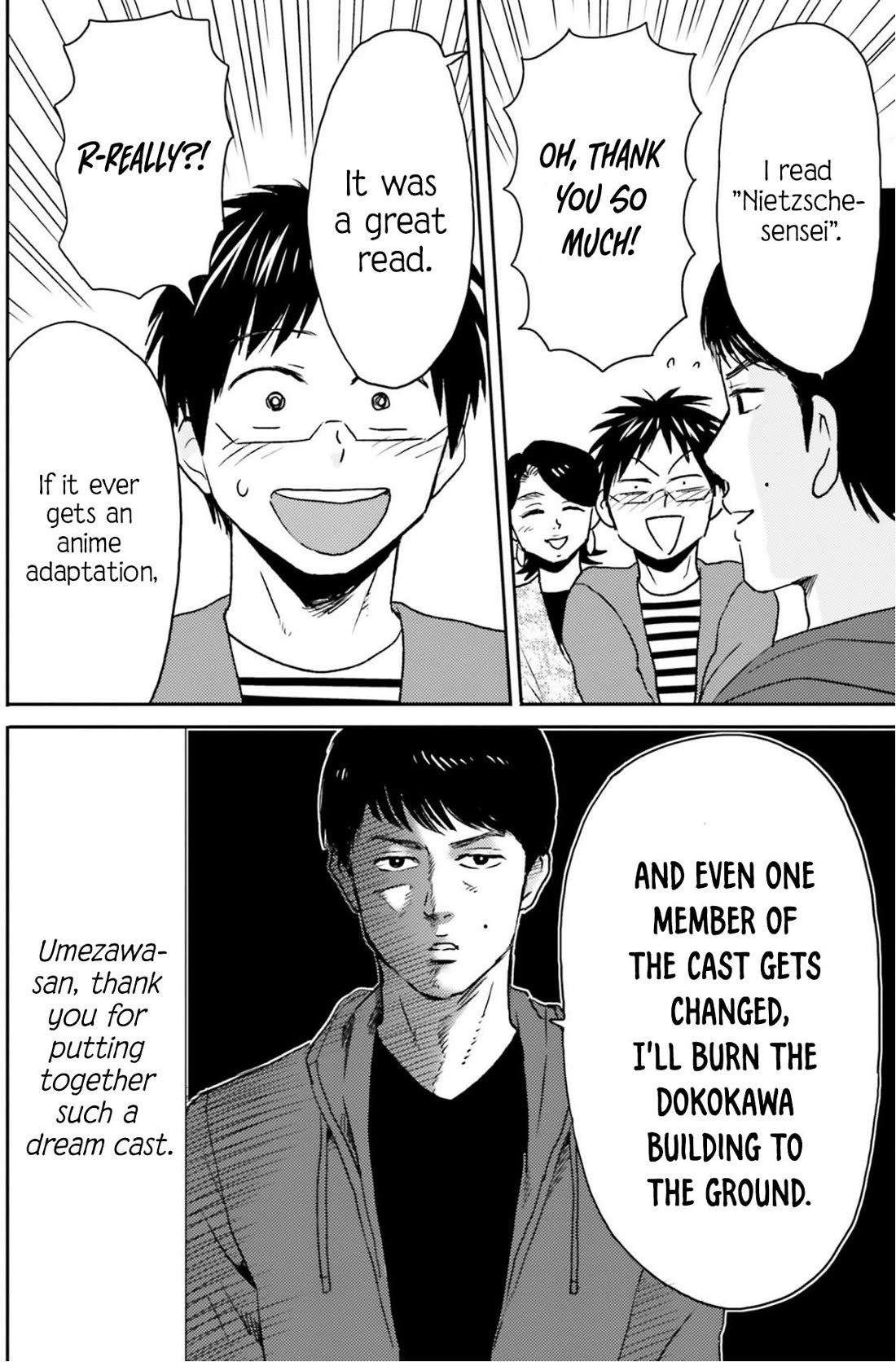 Nietzsche-sensei - Konbini ni, Satori Sedai no Shinjin ga Maiorita Chapter 75 page 19 - Chapter 75: You Can't Escape Oden