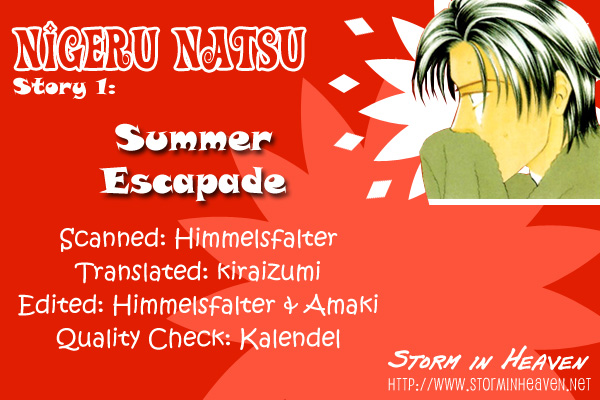 Nigeru Natsu Chapter 1.2 page 1 - Chapter 1 v2 : Summer Escapade