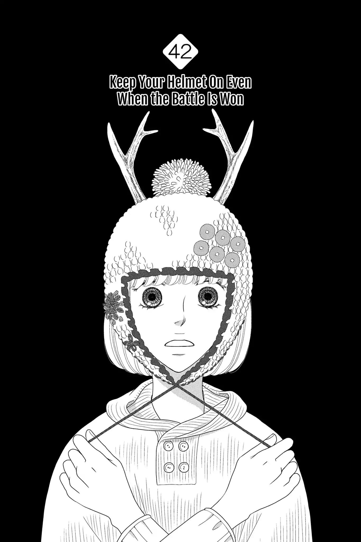 Nigeru wa Haji da ga Yaku ni Tatsu Chapter 42 page 1 - Chapter 42: Keep Your Helmet On Even When the Battle Is Won