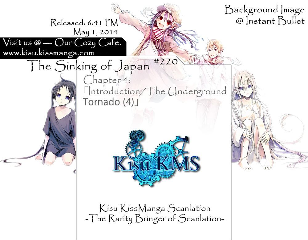 Nihon Chinbotsu Chapter 4 page 1 - Chapter 4: The Underground Tornado 4