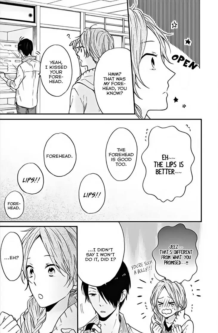 Nijiiro Days (MIZUNO Minami) Chapter 18.3 page 15 - Chapter 18.3: Forehead vs. Lips