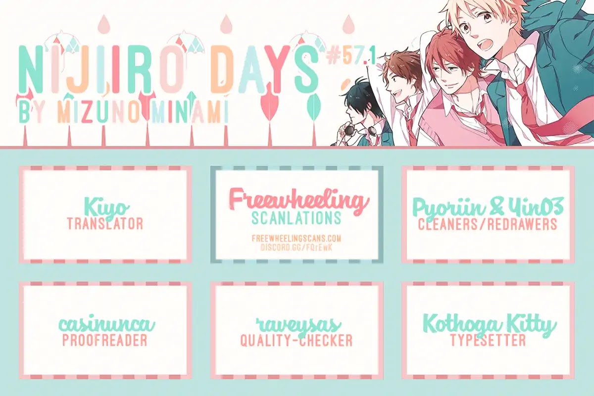 Nijiiro Days (MIZUNO Minami) Chapter 57.1 page 2 - Chapter 57.1: The Happy Friends in the Basketball Club (2)