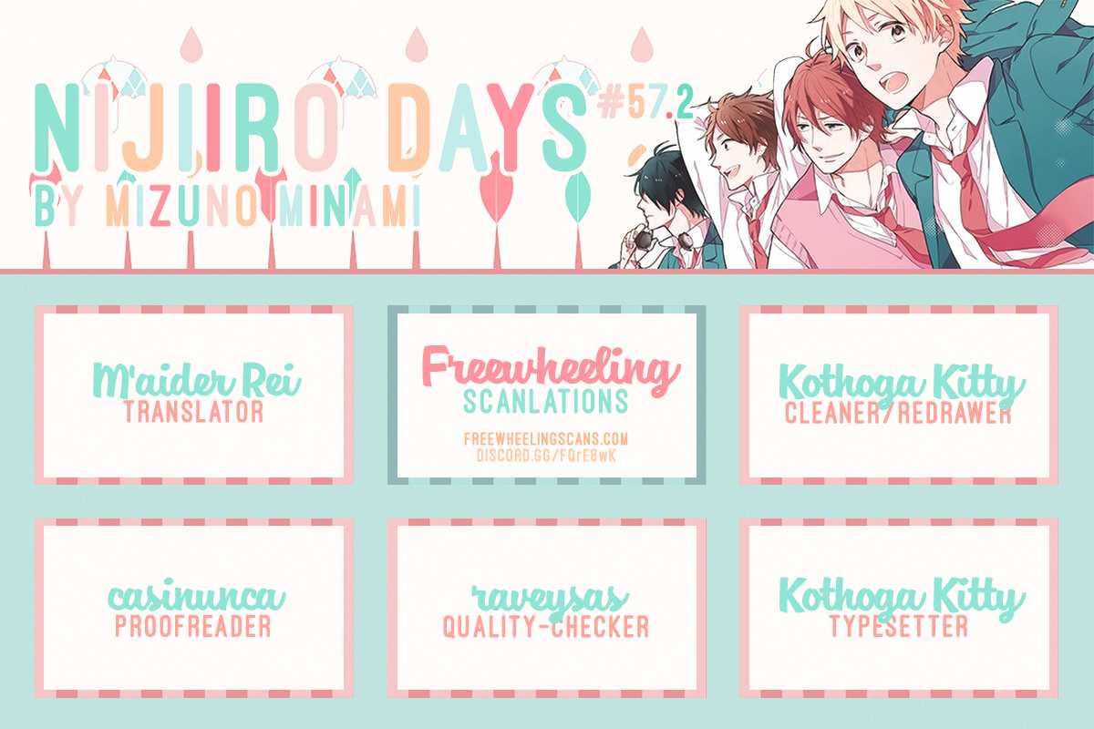 Nijiiro Days (MIZUNO Minami) Chapter 57.2 page 2 - Chapter 57.2: Kei-chan and Nozomi