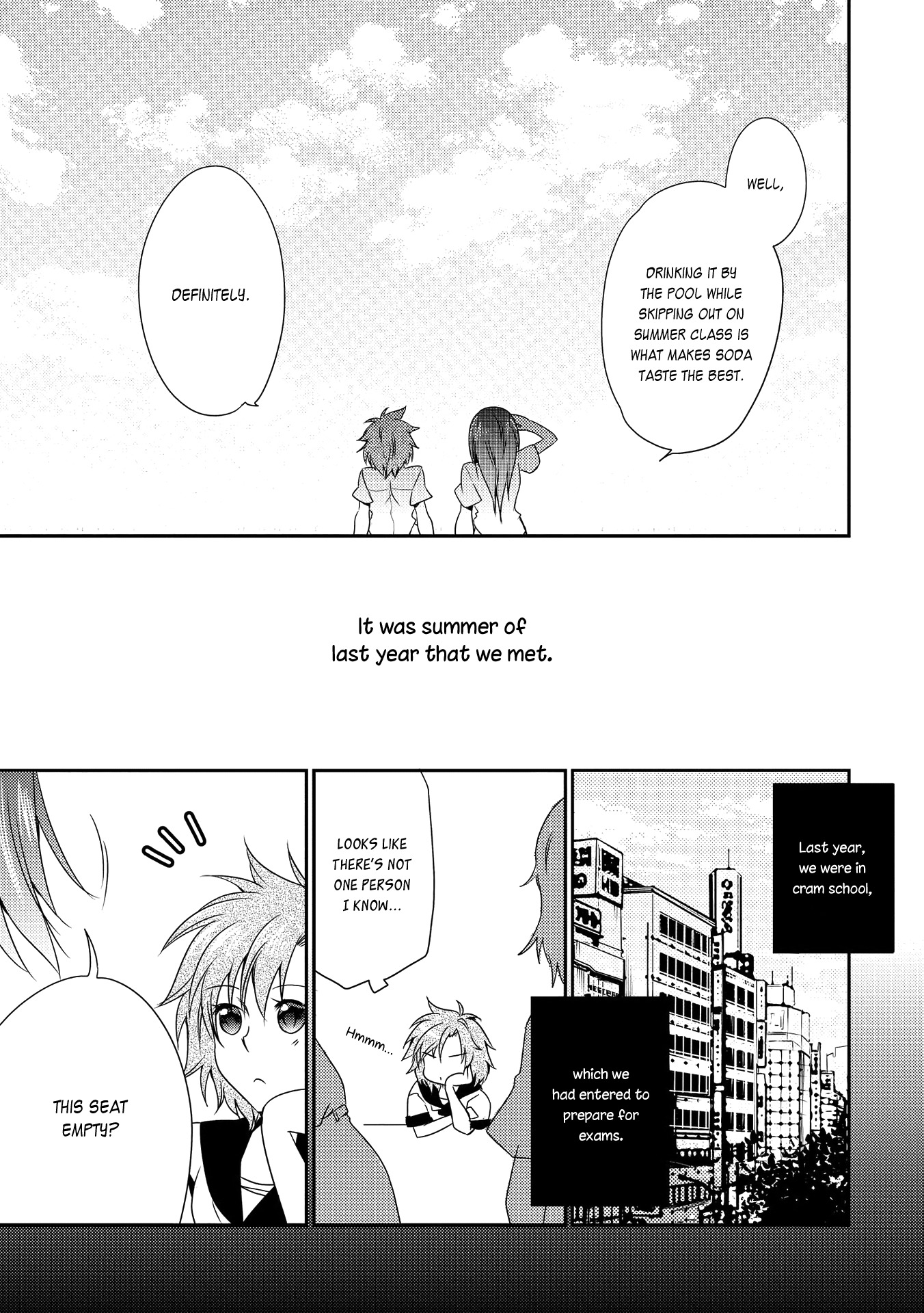 Nijiiro Secret Chapter 2 page 3 - Chapter 2: Fizzing Soda, a Summer Motif