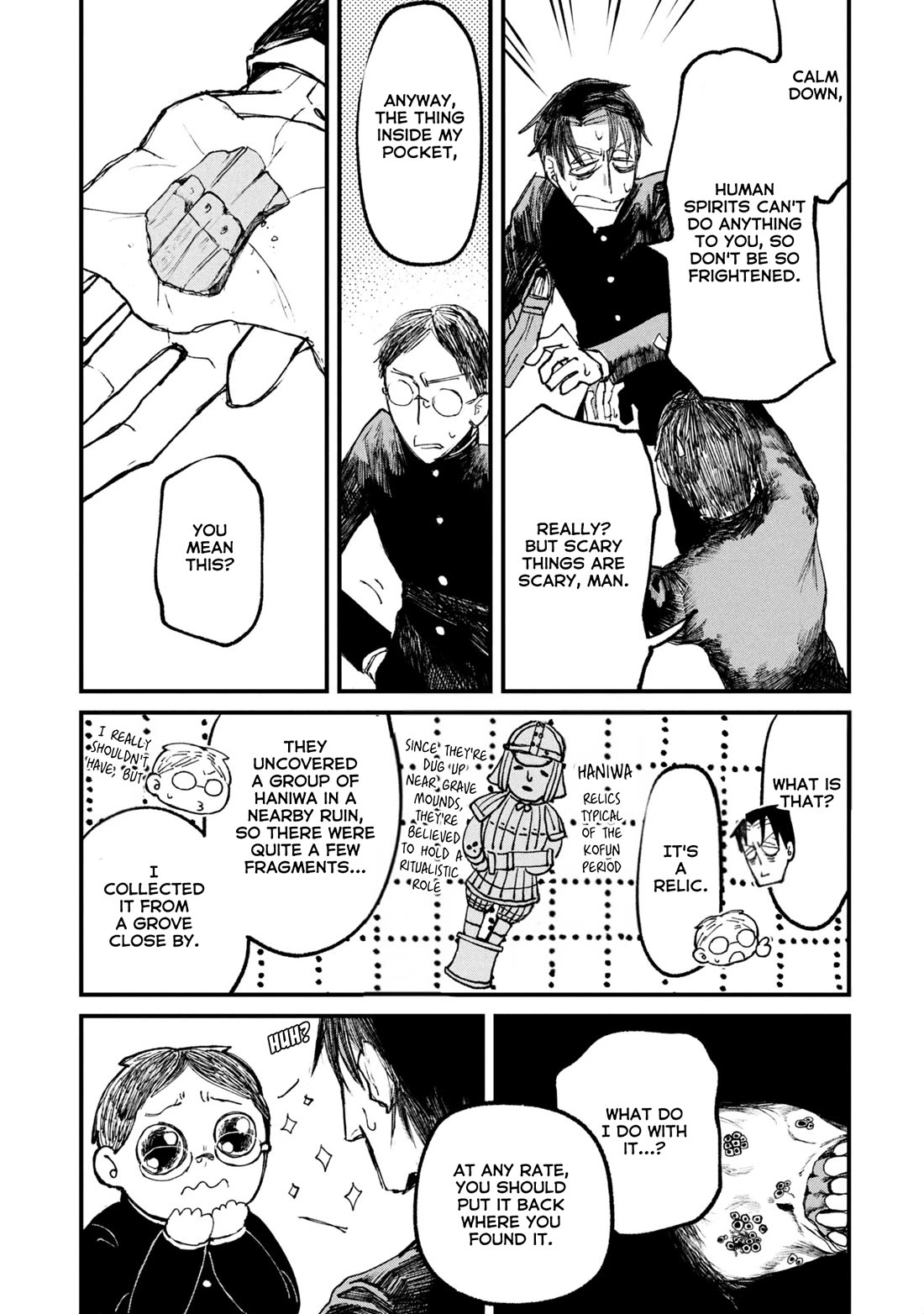 Nikubami Honegishimi Chapter 11.5 page 5 - Chapter 11.5: Spirits and Supplementary Lessons and Youth