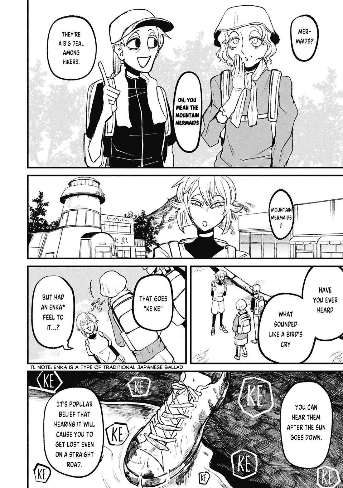 Nikubami Honegishimi Chapter 19.1 page 14 - Chapter 19.1: Mountain Mermaids of the Serpentine Straight Road (Former)