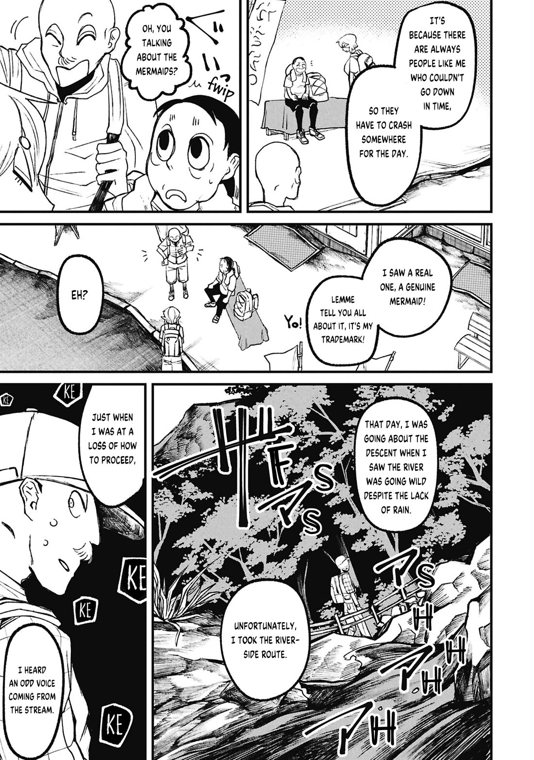 Nikubami Honegishimi Chapter 19.1 page 17 - Chapter 19.1: Mountain Mermaids of the Serpentine Straight Road (Former)