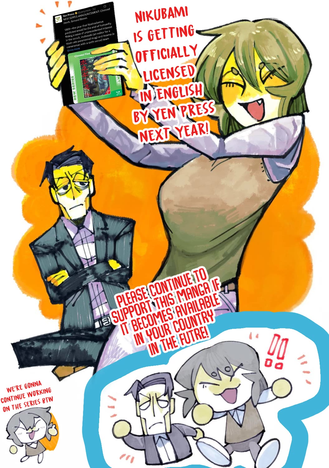 Nikubami Honegishimi Chapter 19.1 page 22 - Chapter 19.1: Mountain Mermaids of the Serpentine Straight Road (Former)
