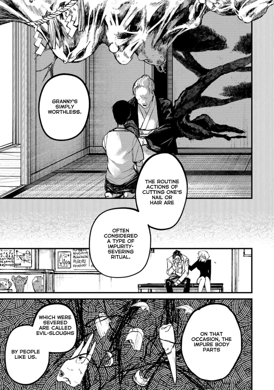 Nikubami Honegishimi Chapter 3 page 21 - Chapter 3: Ancestral Ring of Evil-sloughing